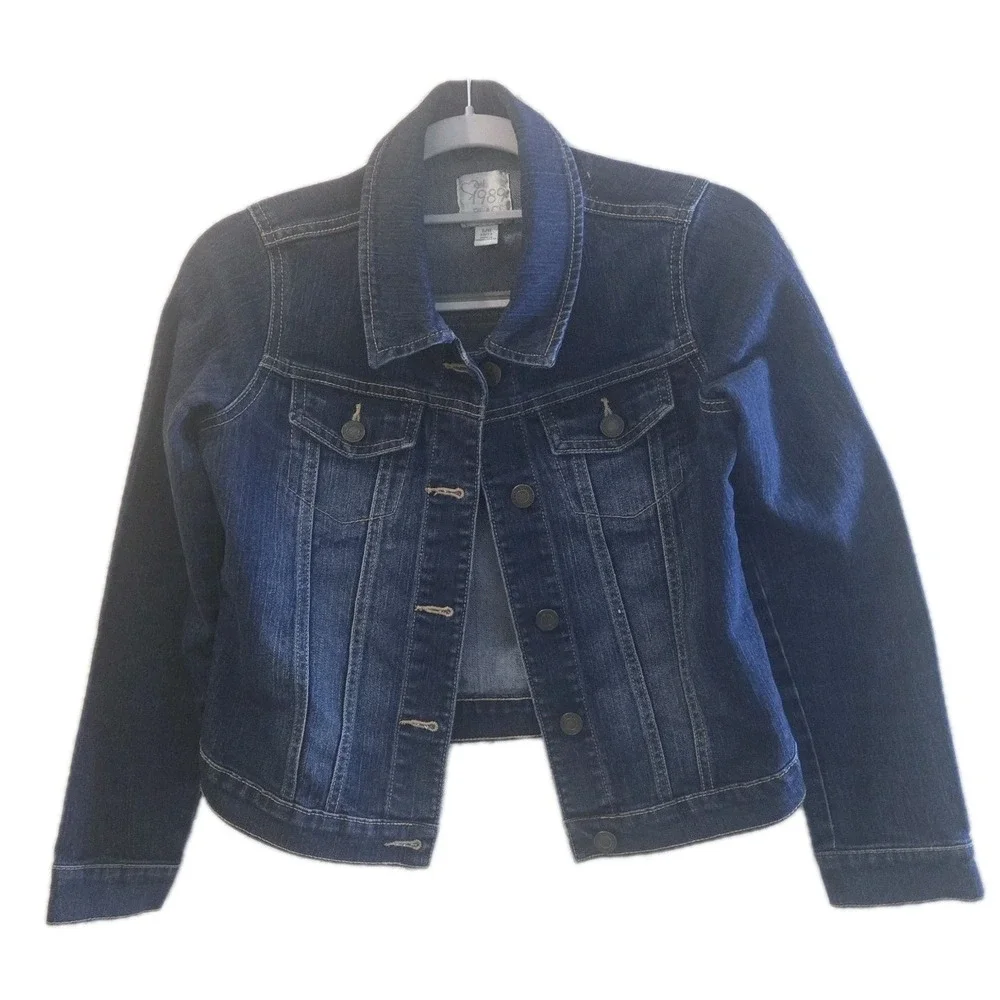Girls Denim Jacket Lot of 2 The Children's Place Size Large 10/12 Blue Jean